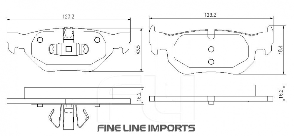 Pedders SportsRyder EURO Kevlar Ceramic Pads (Pedders-6720048E)