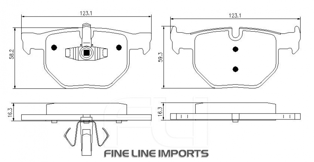 Pedders SportsRyder EURO Kevlar Ceramic Pads (Pedders-6720049E)