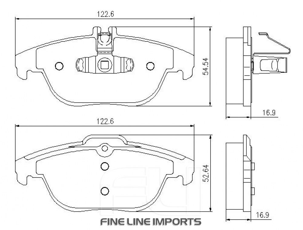 Pedders SportsRyder EURO Kevlar Ceramic Pads (Pedders-6720055E)