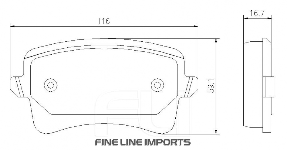 Pedders SportsRyder EURO Kevlar Ceramic Pads (Pedders-6720057E)