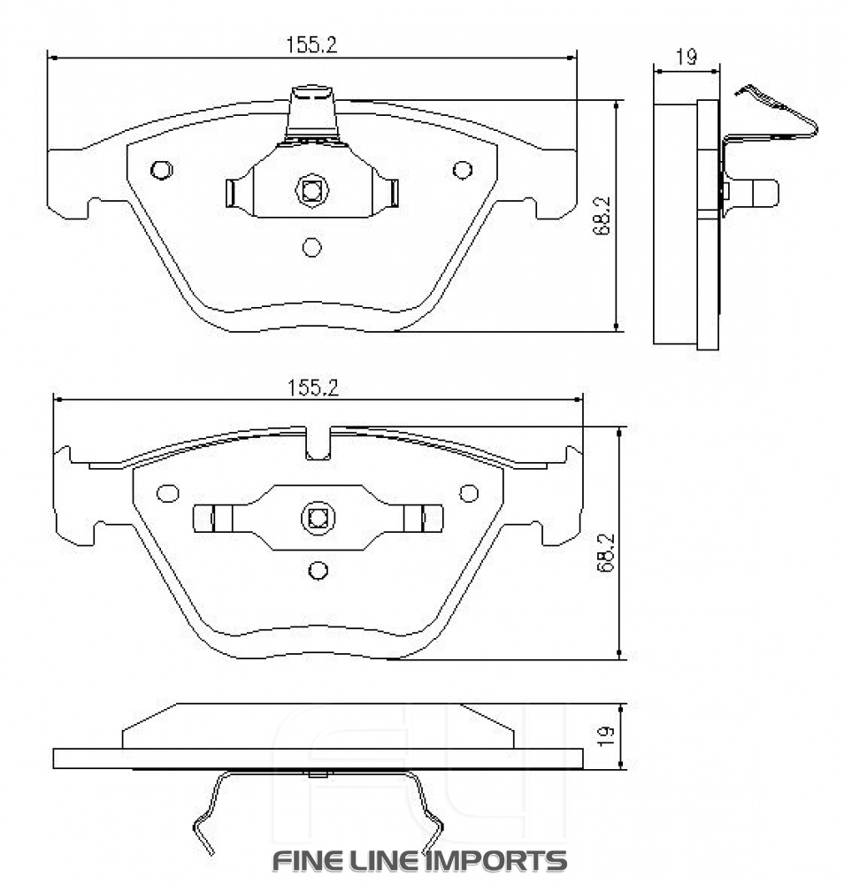 Pedders SportsRyder EURO Kevlar Ceramic Pads (Pedders-6720059E)