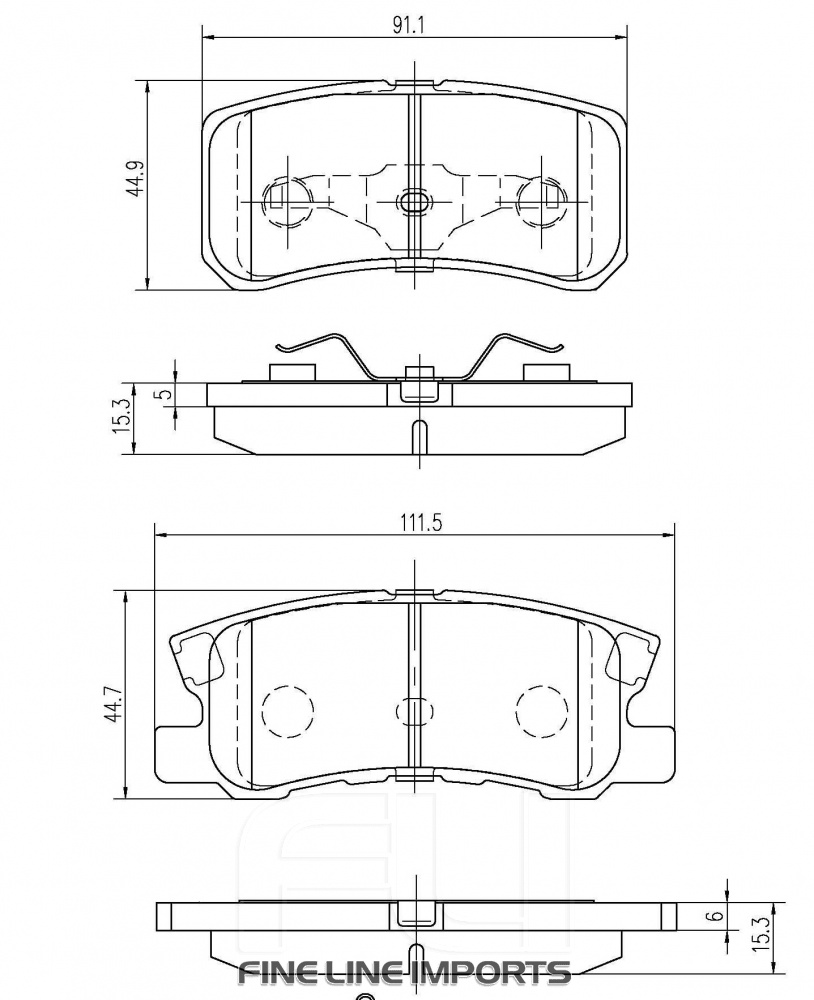Pedders TrakRyder Kevlar Ceramic Pads (Pedders-6820590)