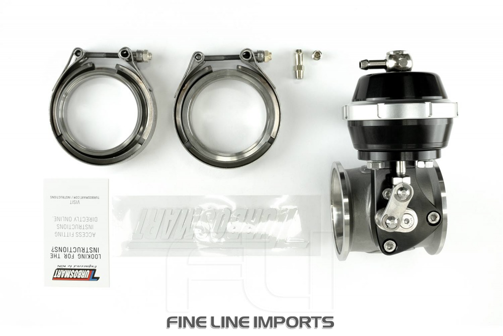 Pneumatic StraightGate50 (Vacuum-Based) 6 InHg External Wastegate (Black) TS-0565-1212