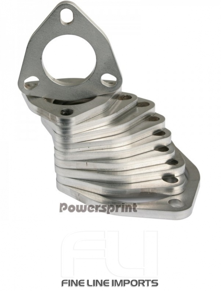 RVS 3-Gaats Uitlaatflens 35mm