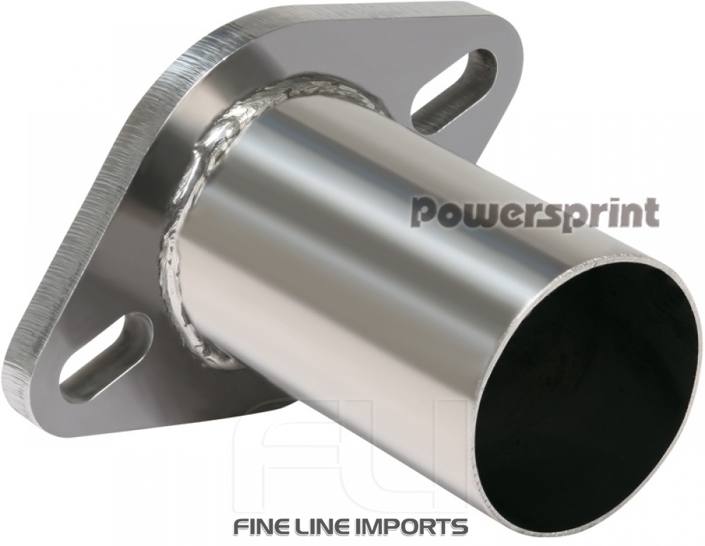 Powersprint RVS 2-Gaats Flens met 57mm Fineline imports