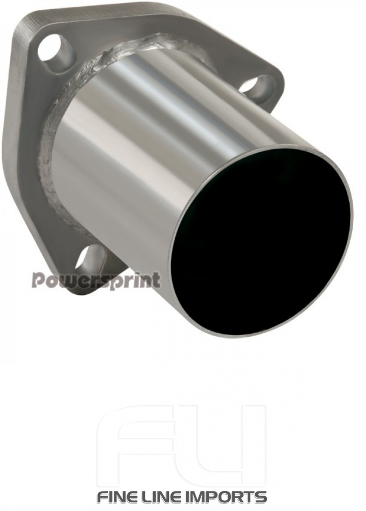 RVS 3-Gaats Flens met buis 70mm