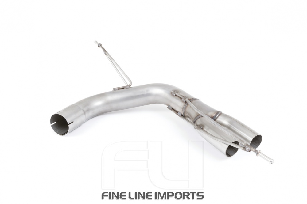 Rear Silencer Bypass Non-Valved (louder) GT-80 Polished Trim