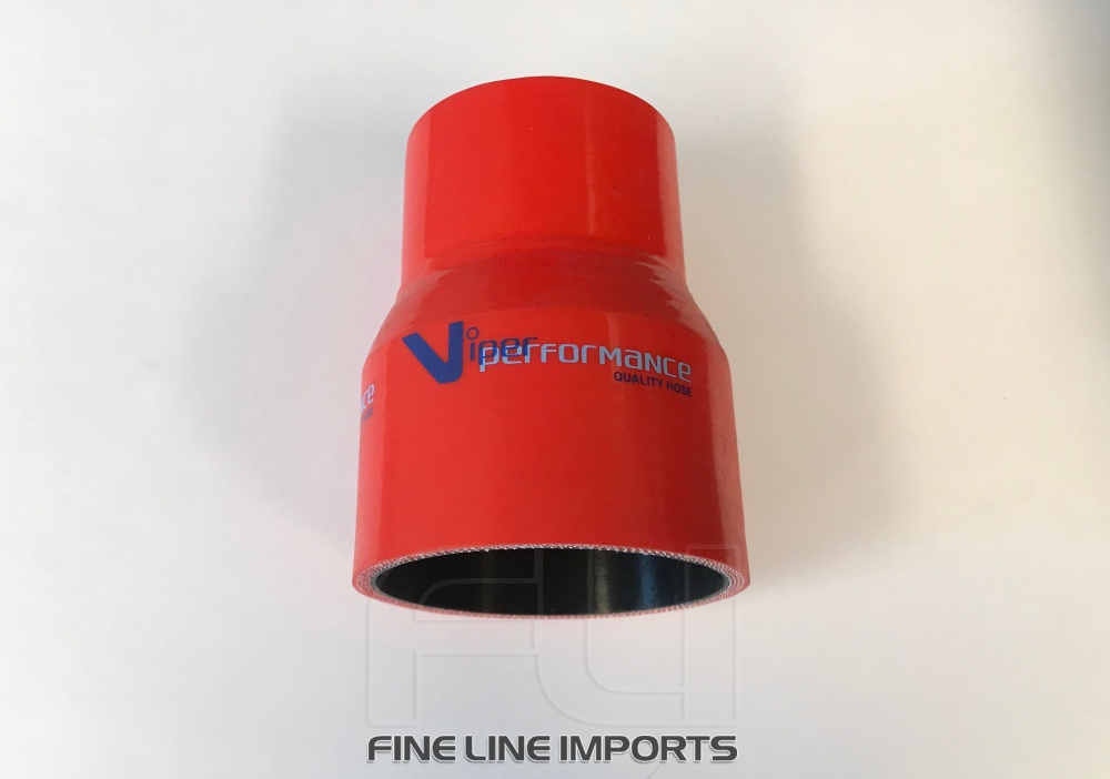 Rechte Reducer Polyester 38-25mm Rood