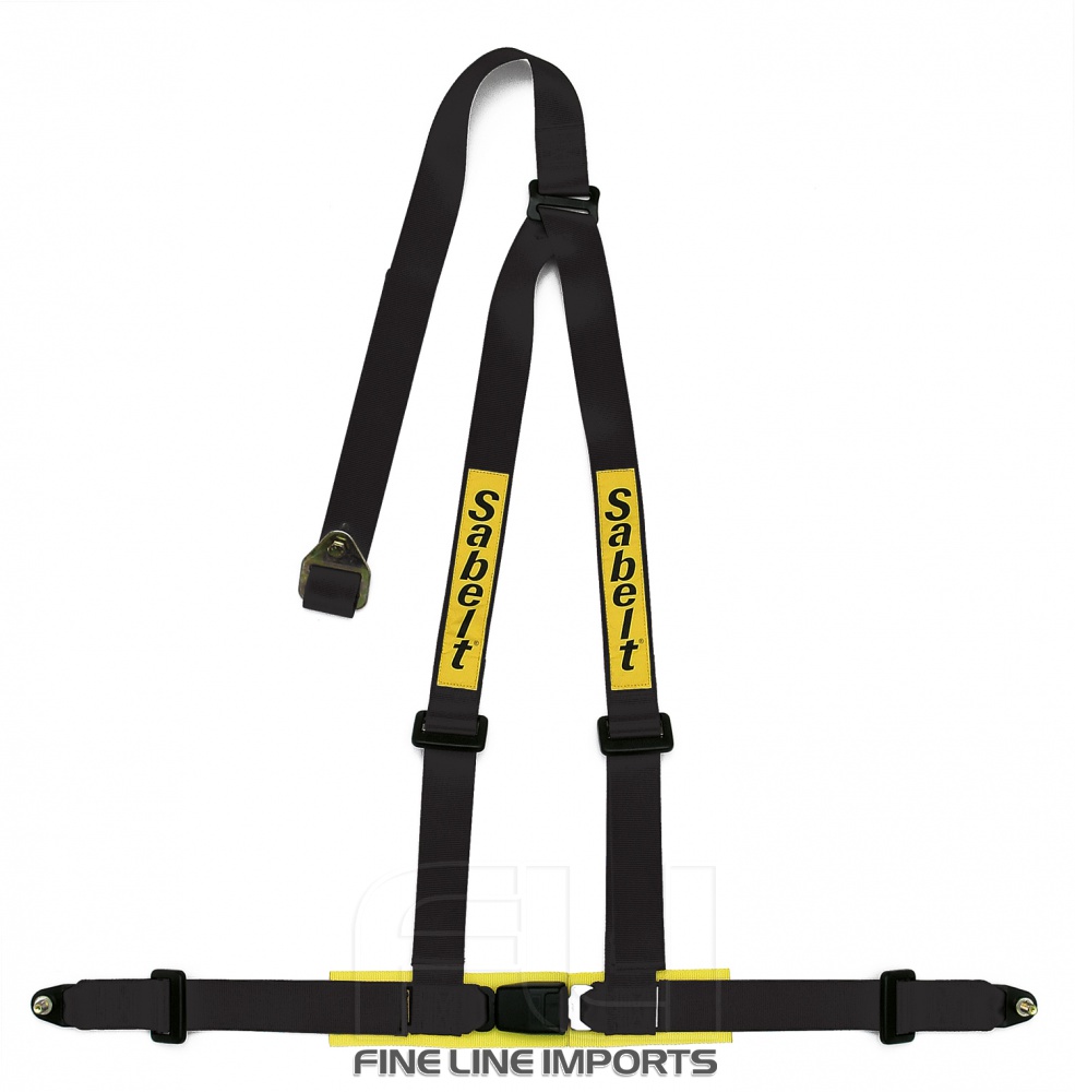 Sabelt Racegordel 3-punts Zwart