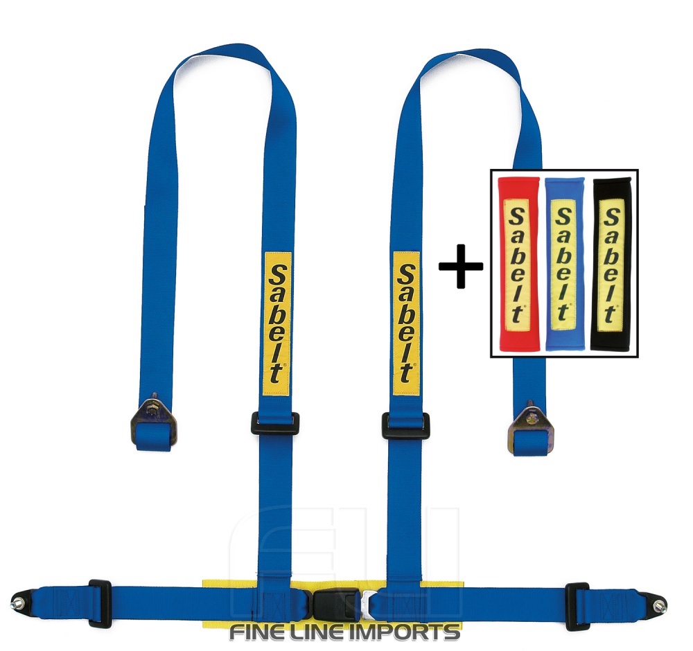 Sabelt Racegordel 4-punts Blauw