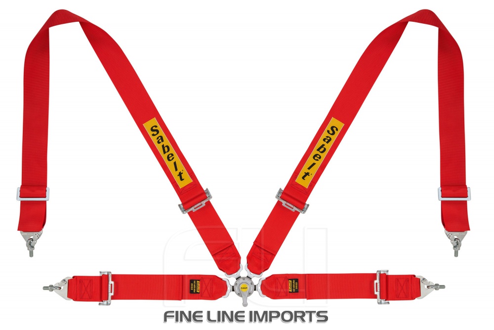 Sabelt Racegordel 4-punts Rood