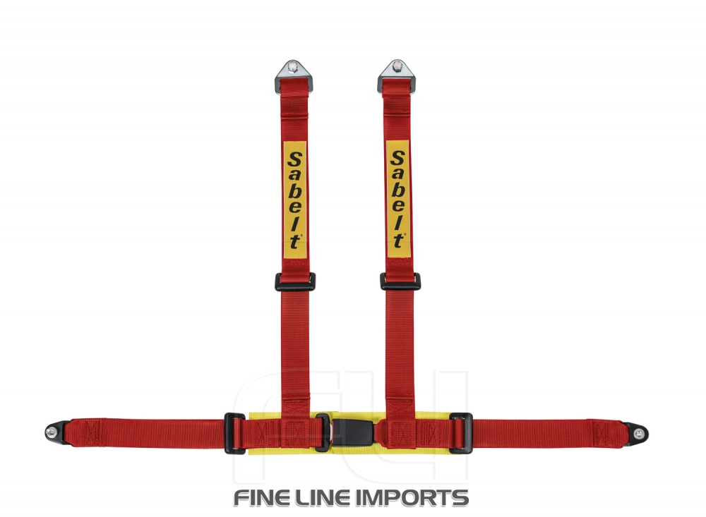 Sabelt Racegordel 4-punts Rood