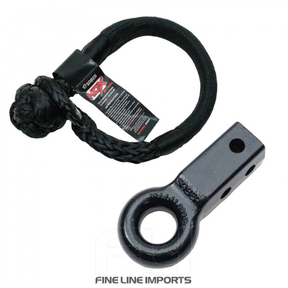 Saber Rope Friendly Recovery Hitch  Cast Steel & 24K HDX Shackle (SBR-RFRH1K2)