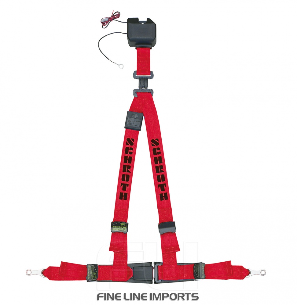 Schroth Racing Racegordel 3-punts Links Rood
