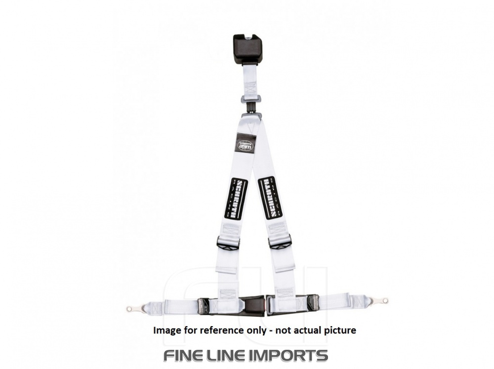 SCHROTH RACING RACEGORDEL 3-PUNTS RALLYE 3 ASM - SILVER RECHTS