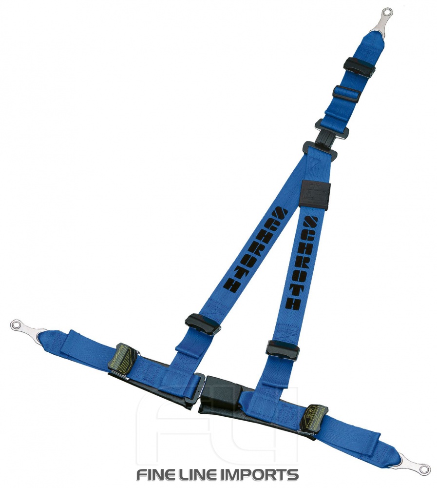 Schroth Racing Racegordel 3-punts Rallye Links Blauw
