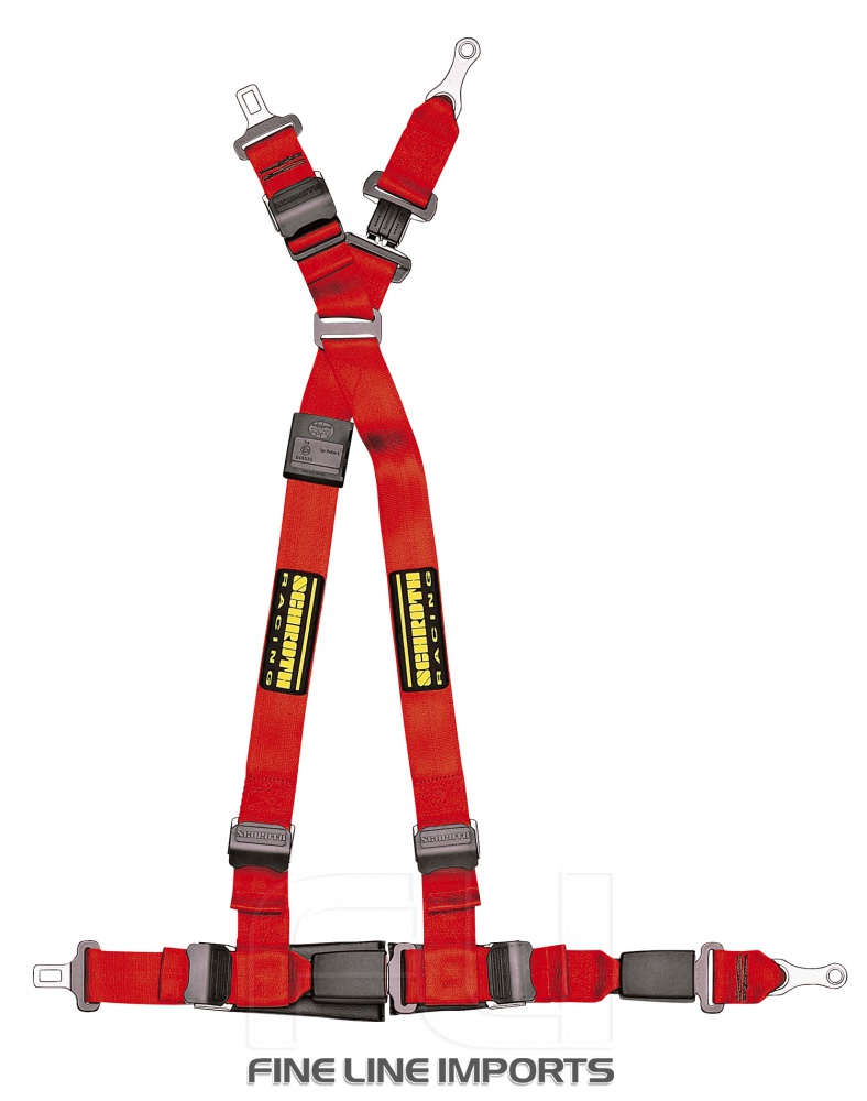 Schroth Racing Racegordel Quickfit VAG Links Rood