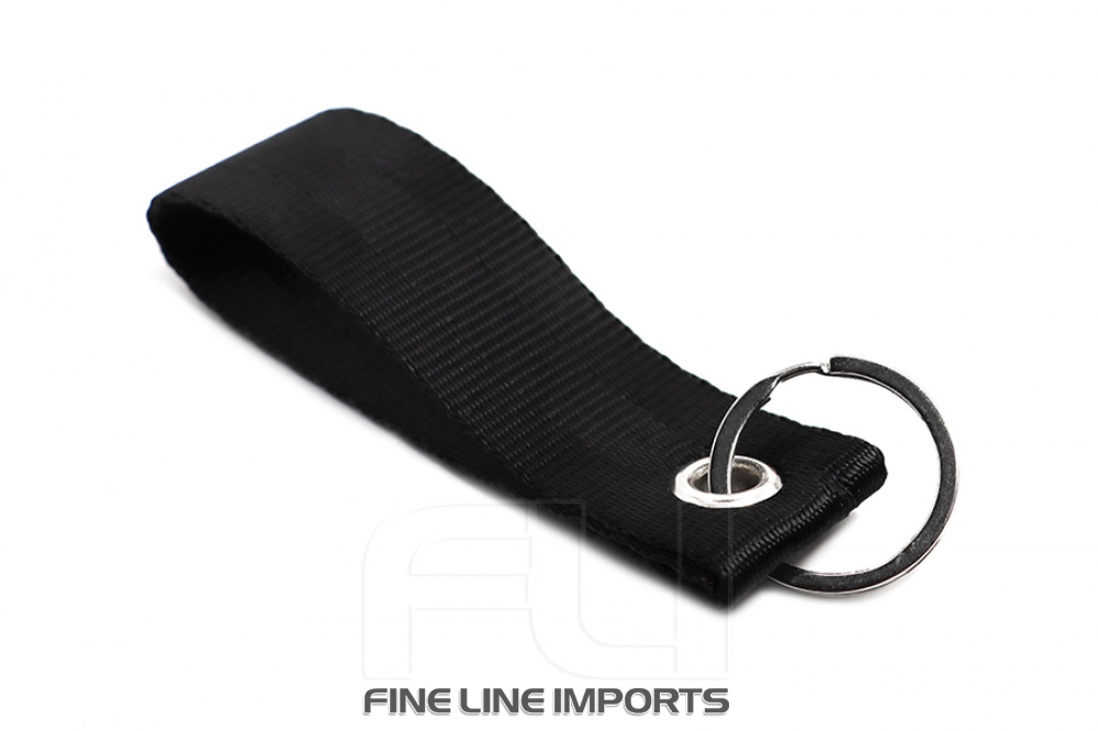 Seat belt strap keychain (Black)