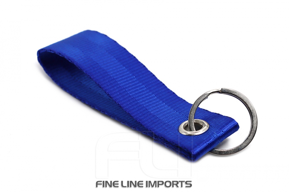 Seat belt strap keychain (Blue)