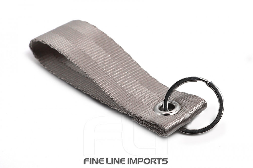 Seat belt strap keychain (Grey)