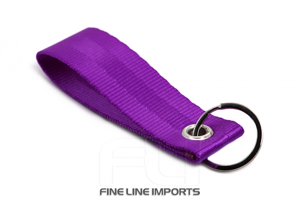 Seat belt strap keychain (Purple)