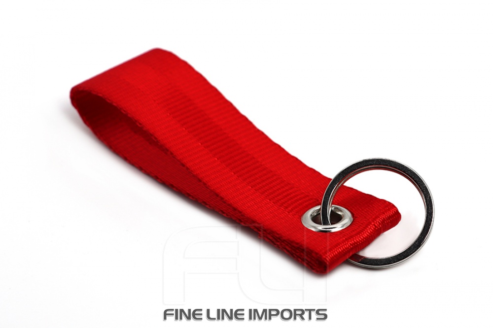 Seat belt strap keychain (RED)