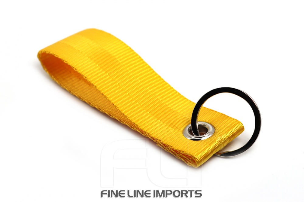 Seat belt strap keychain (Yellow)