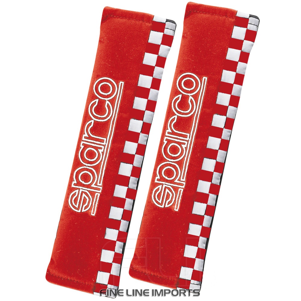Sparco Gordelpads Sport 2 Inch Rood