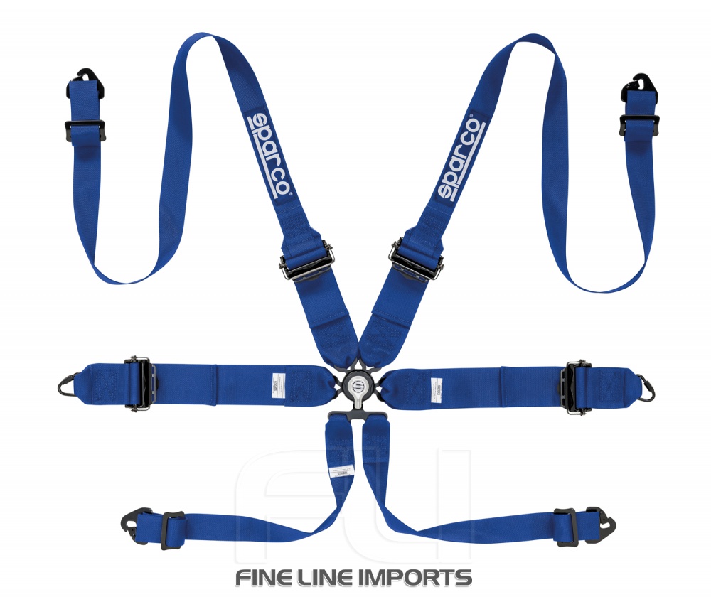 Sparco Racegordel 6-punts Blauw