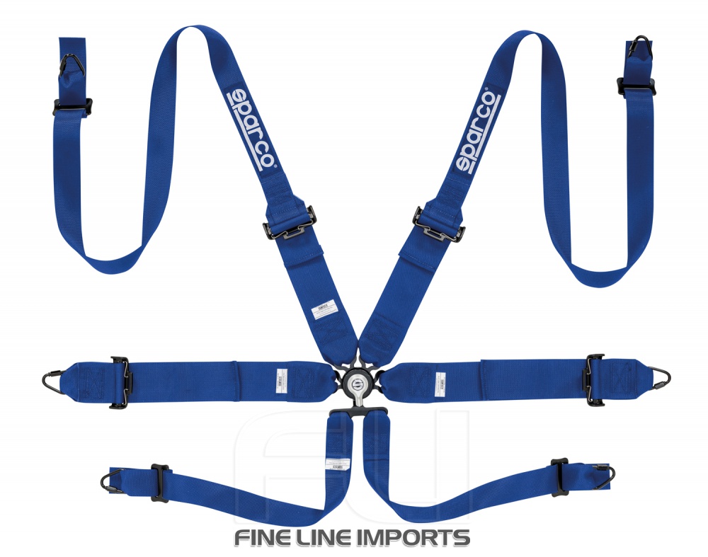Sparco Racegordel 6-punts Blauw