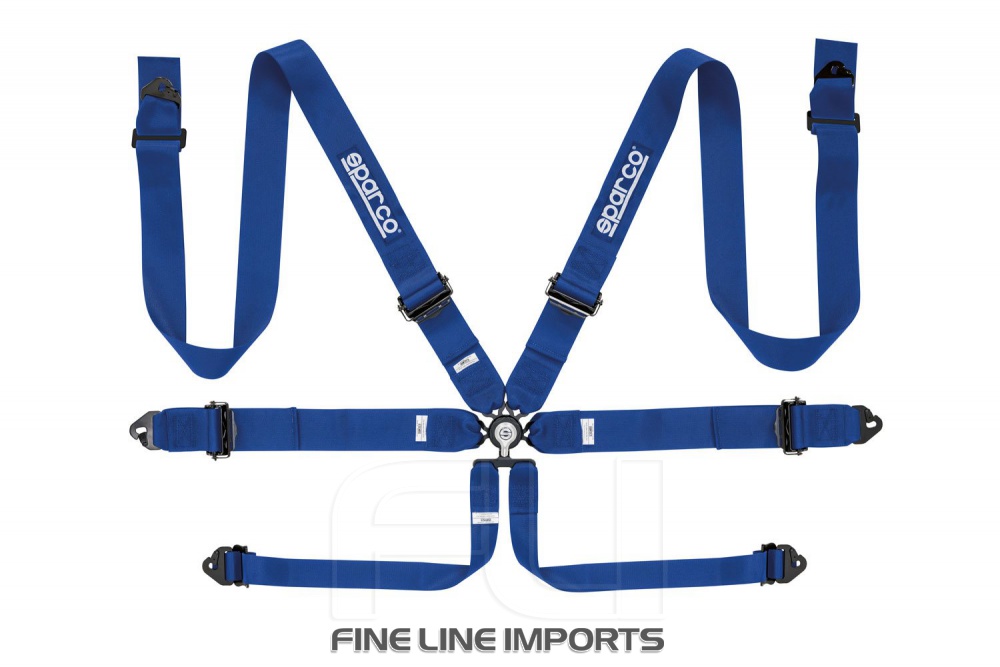 Sparco Racegordel 6-punts Blauw