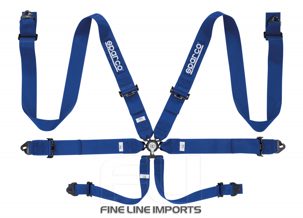Sparco Racegordel 6-punts Blauw