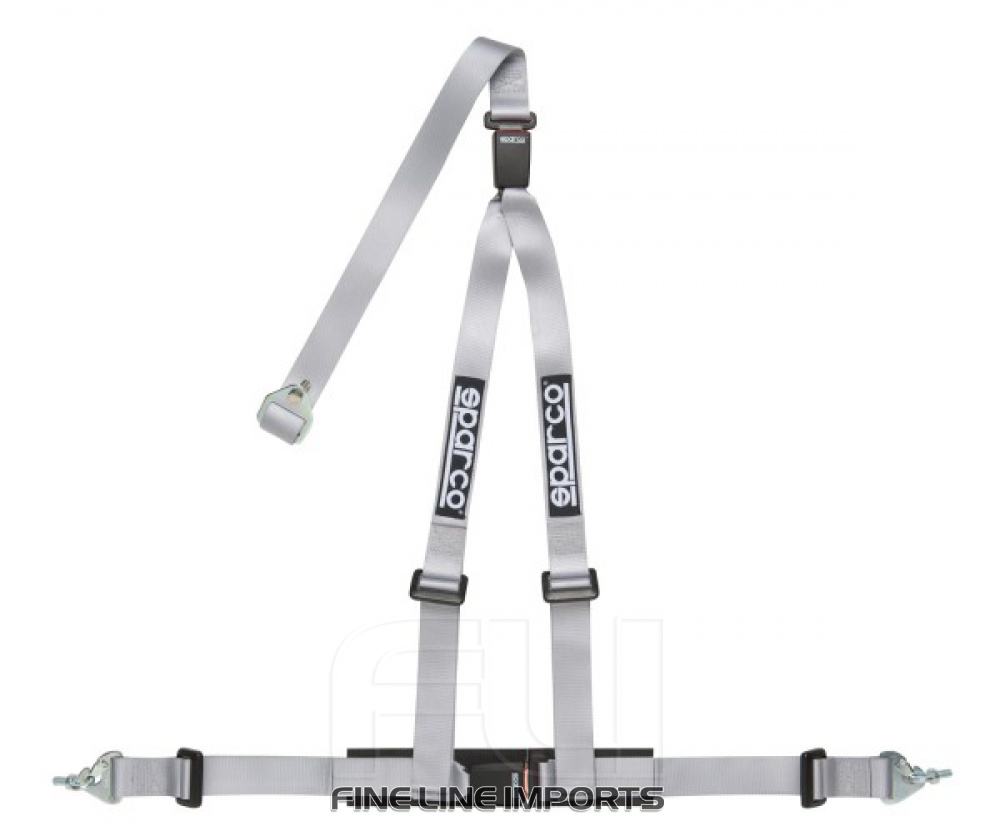 Sparco Racegordel Clubman 3-punts Zilver