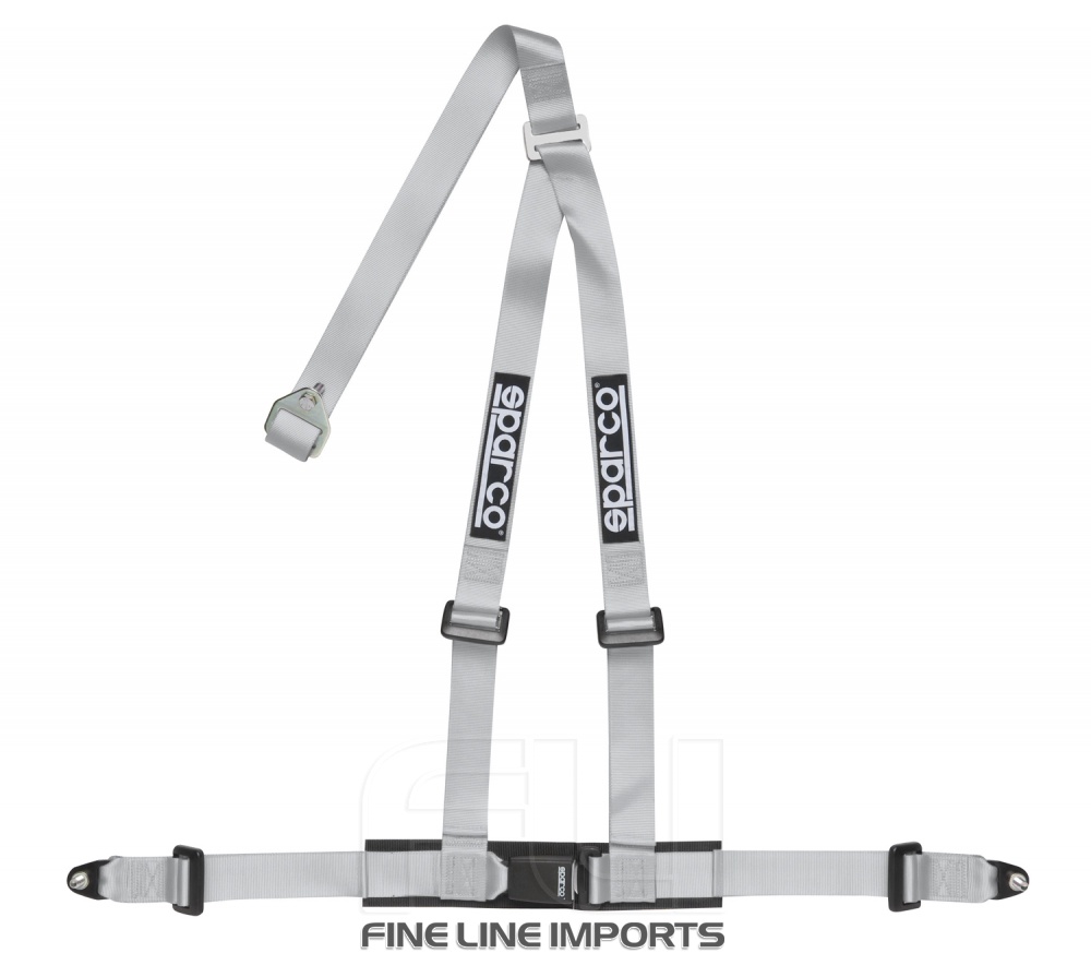 Sparco Racegordel Clubman 3-punts Zilver