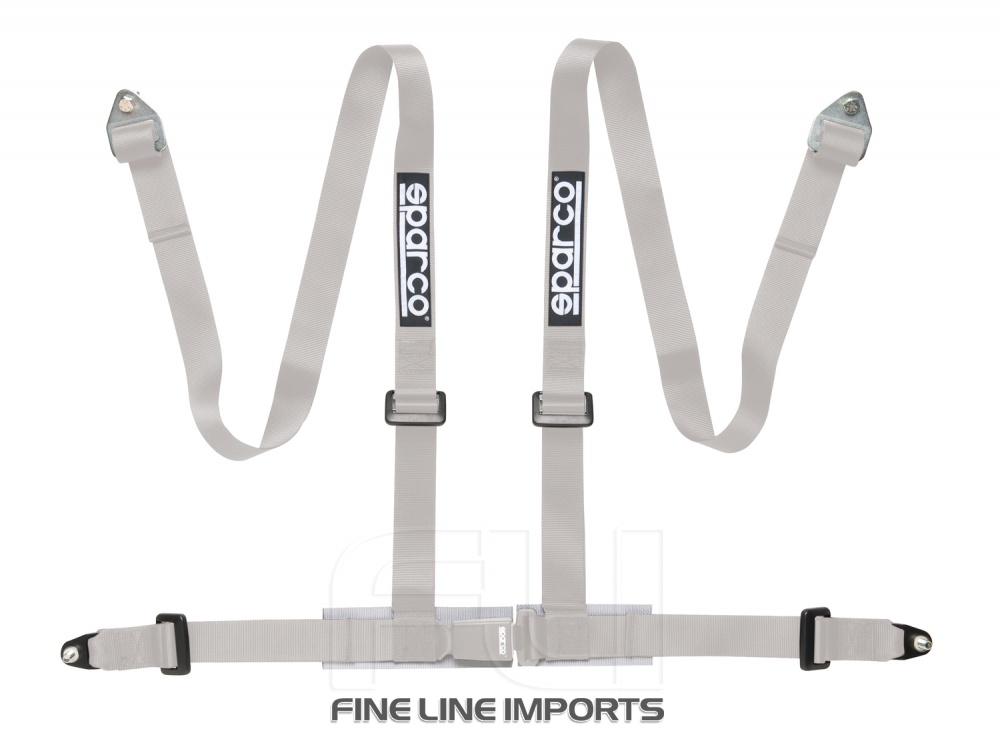 Sparco Racegordel Clubman 4-punts Zilver