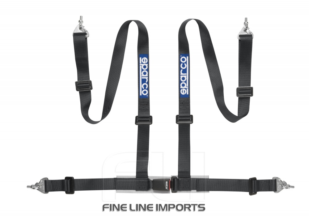 Sparco Racegordel Clubman 4-punts Zwart