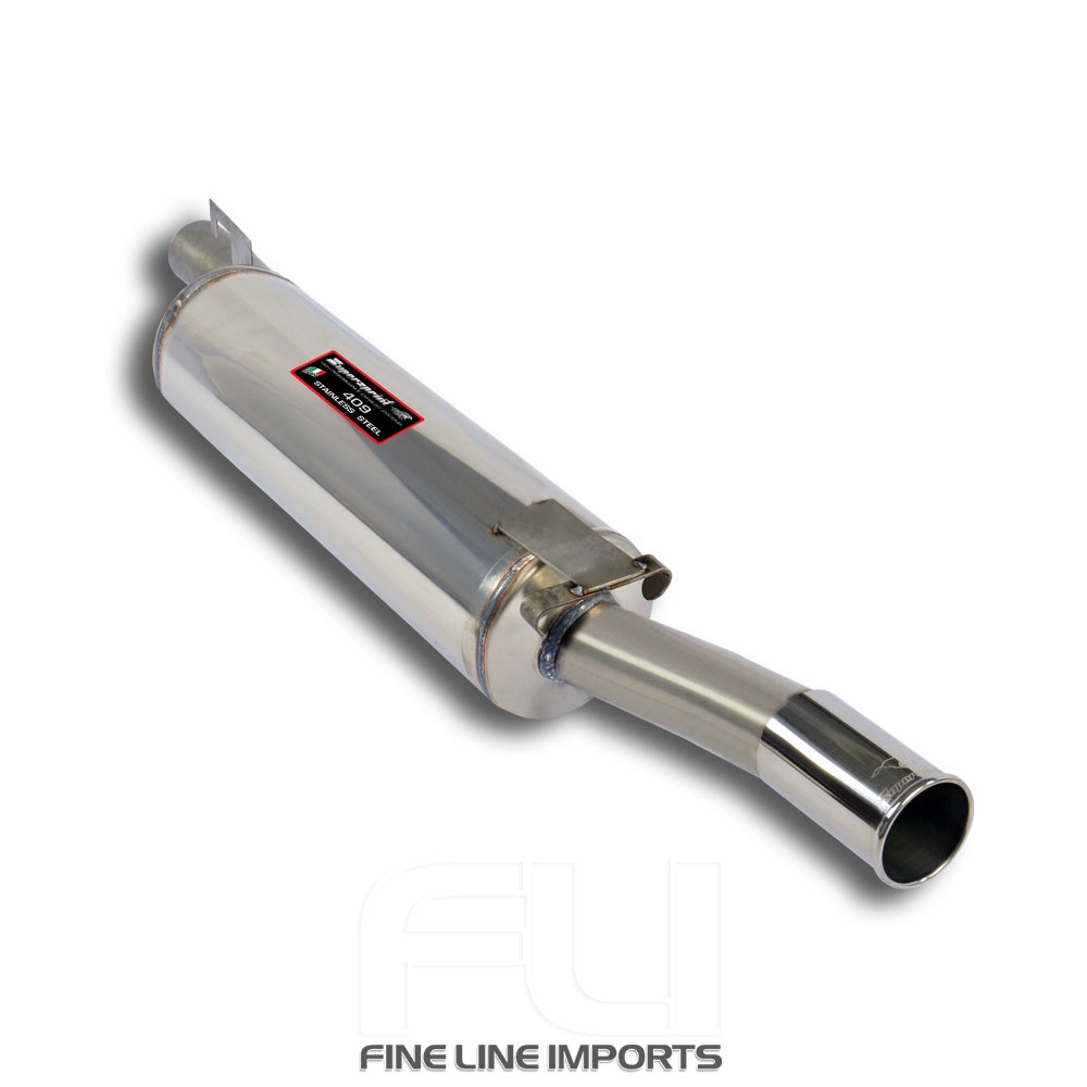 SS040534 - Supersprint Rear exhaust O70 100% Stainless steel(right side exit)