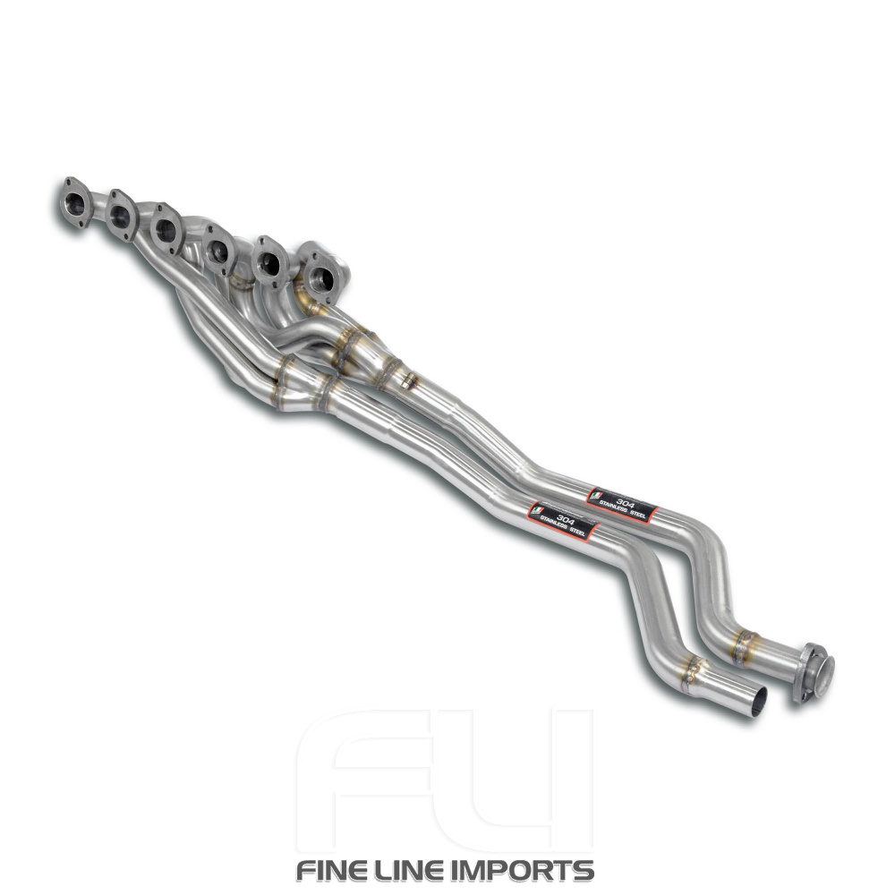 SS041004 - Supersprint Manifold + connecting pipes 100% Stainless steel (Left Hand Drive)For the stock centre muffler