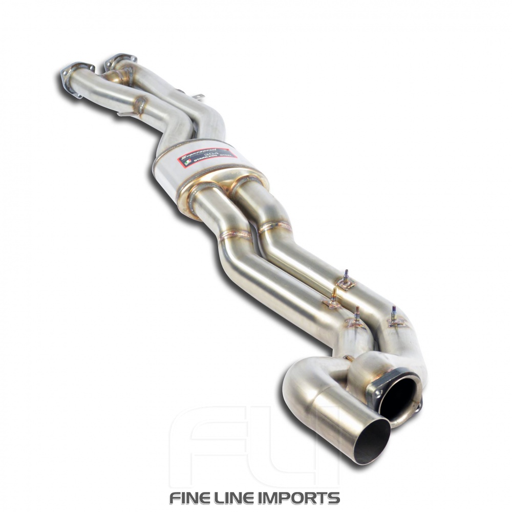 SS044003 - Supersprint Centre exhaust Twin Pipe - Resonated