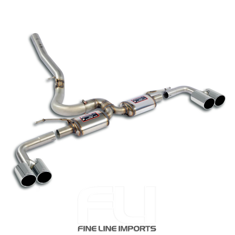 SS048436 - Supersprint Rear exhaust Racing Right OO90 - Left OO90