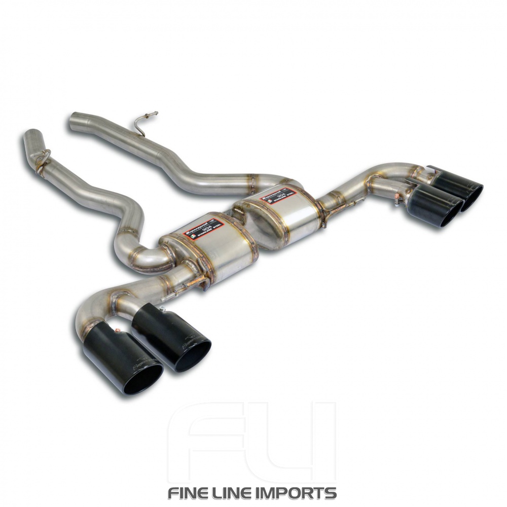 SS049136 - Supersprint Rear exhaust Race Right OO100 + Left OO100 Gun Metal Grey