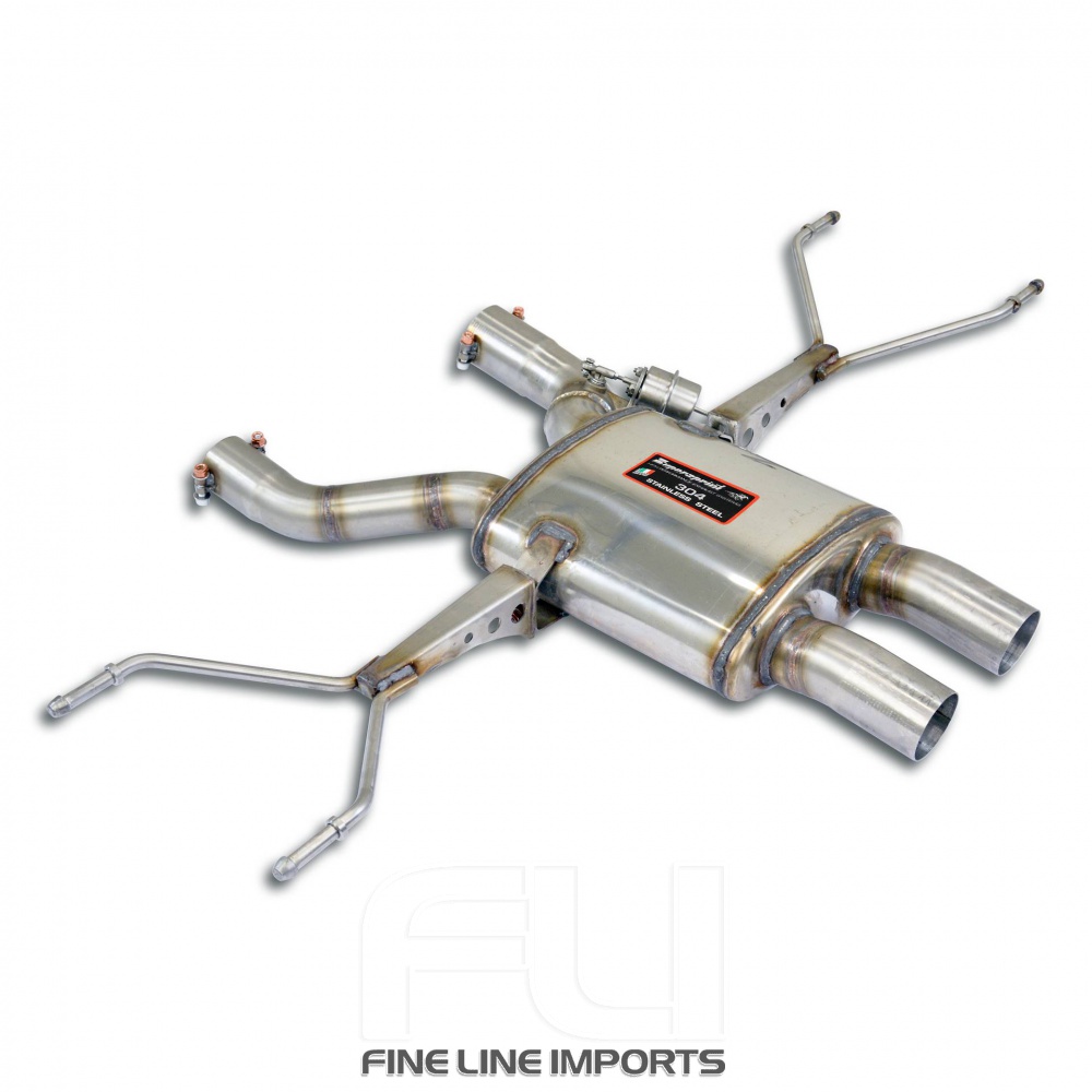 SS131554 - Supersprint Dual Sound rear muffler, with flap