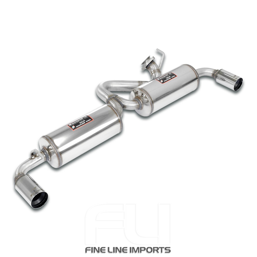 SS151704 - Supersprint Rear exhaust Right 100% Stainless Steel O76 + Left O76