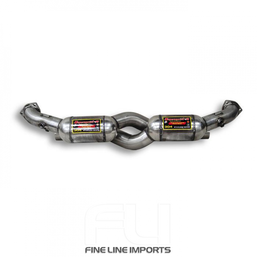 SS241302 - Supersprint Front pipe with Metallic catalytic converter Right + Left