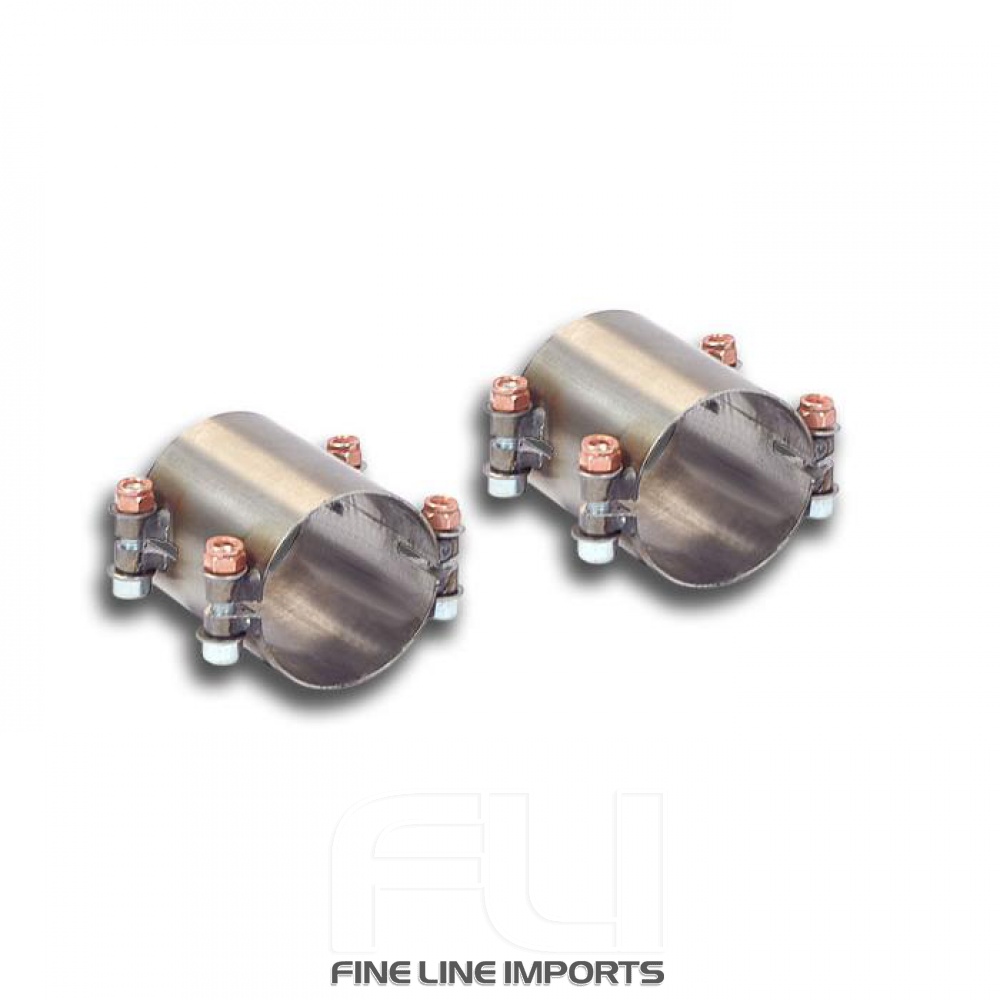 SS241343 - Supersprint Right + Left sleeve pipes for the stock rear exhaust