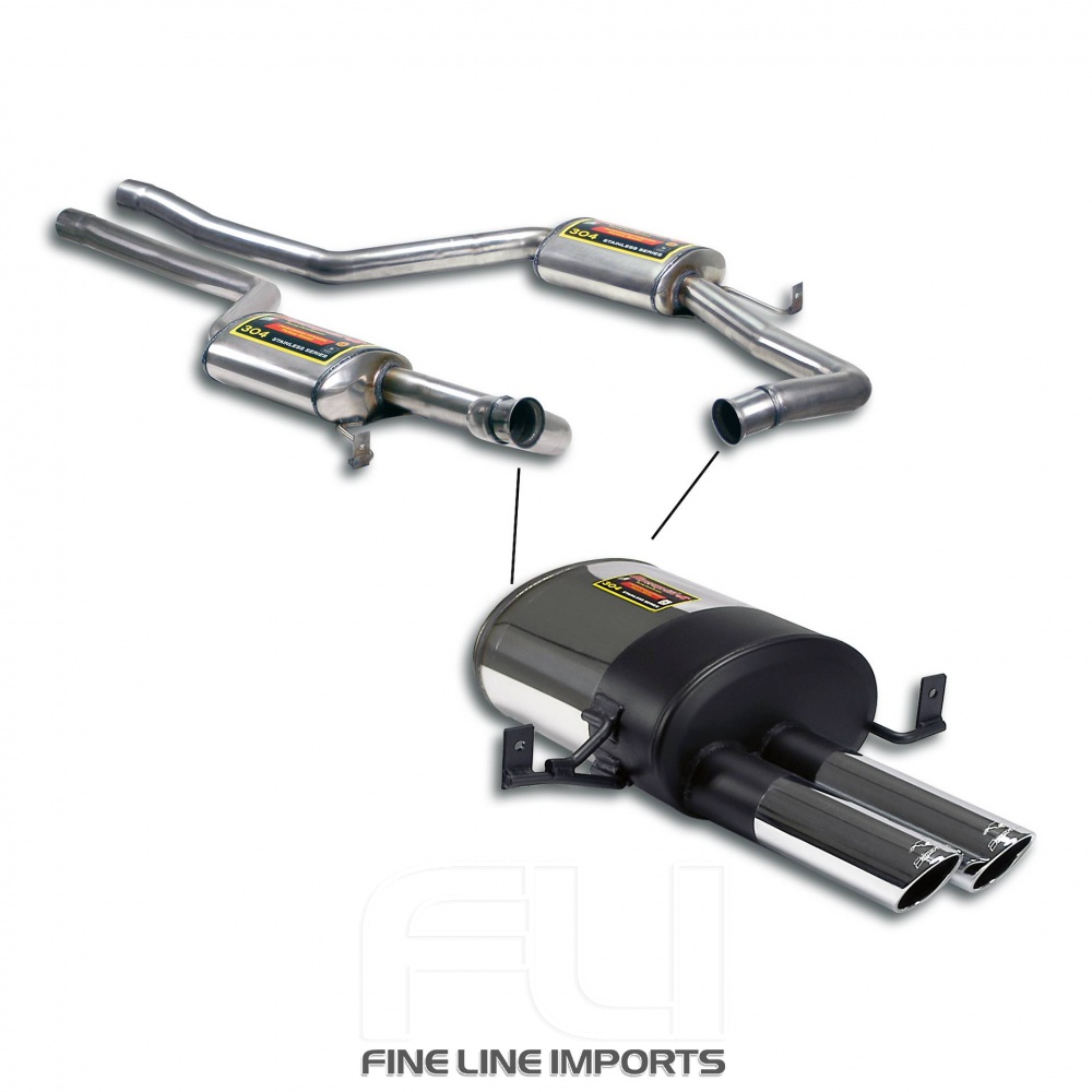 SS242980 - Supersprint Street performance pack Cat.-Back, Sport end tips