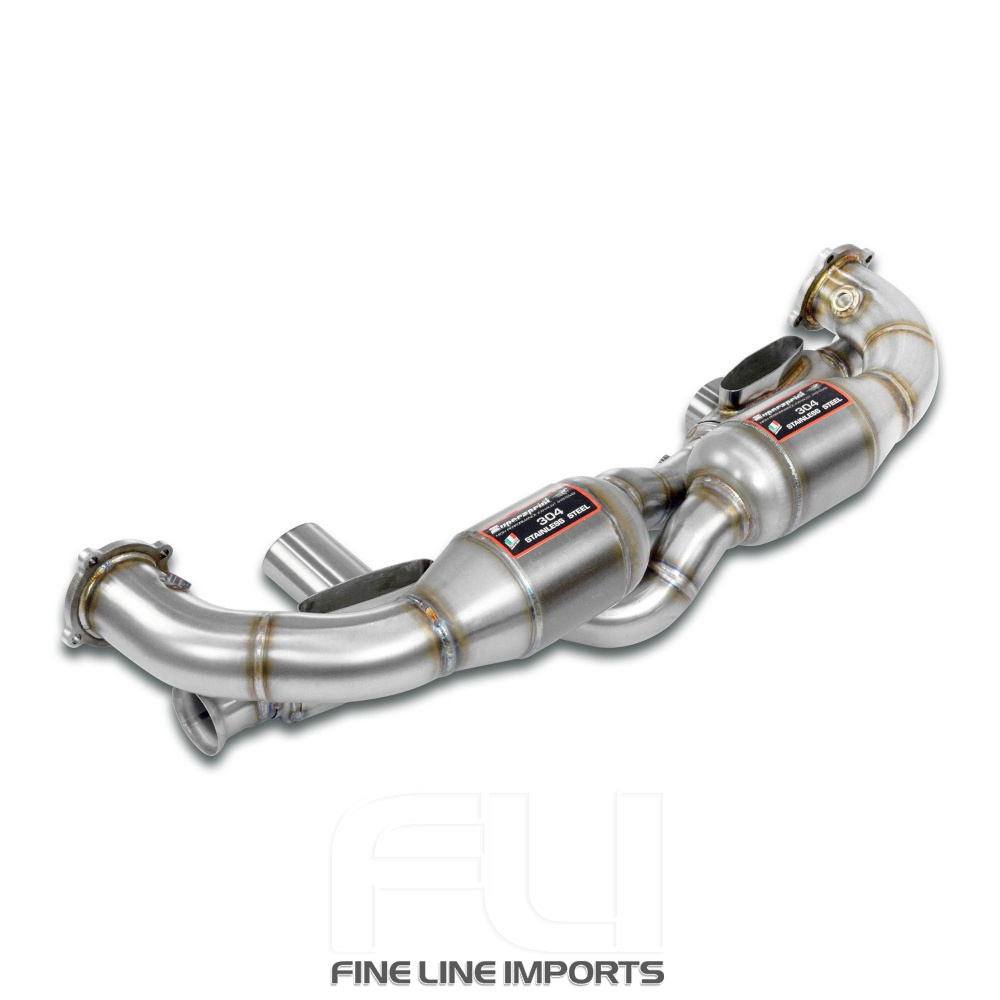 SS243802 - Supersprint Front Metallic catalytic Right - Left 100CPSI(With heat exchangers)