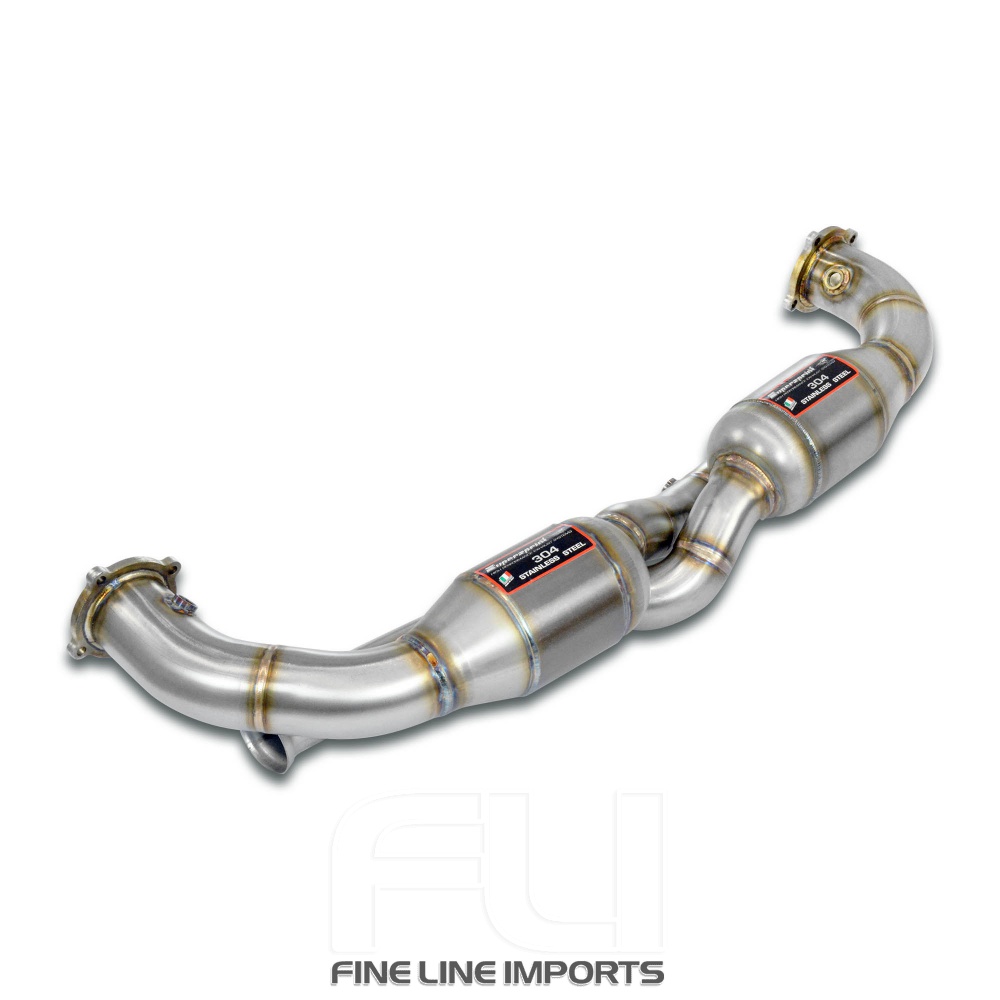 SS243842 - Supersprint Front Metallic catalytic Right - Left 100CPSI Racing(W/o heat exchangers)