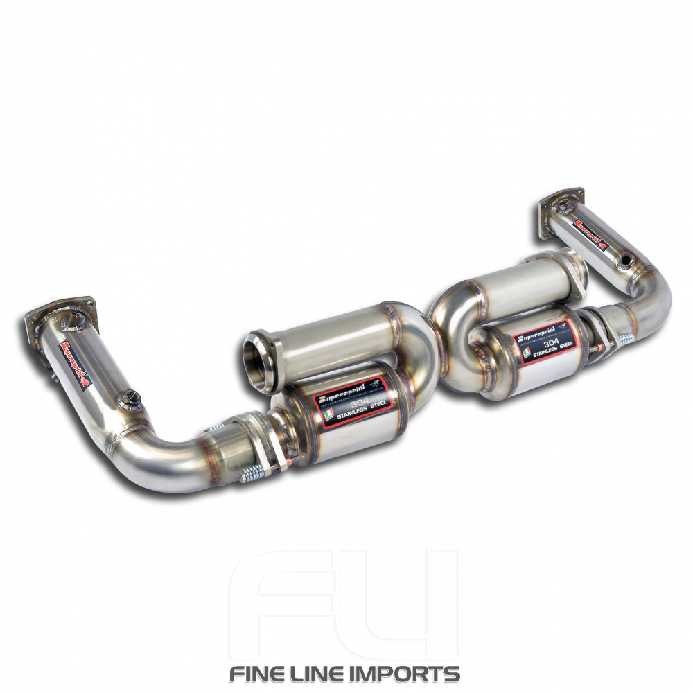 SS244474 - Supersprint Rear exhaust Right - Left Race(Replaces catalytic converter)