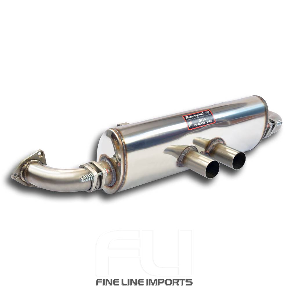 SS245684 - Supersprint Rear muffler Cup + connecting pipes kit right - left